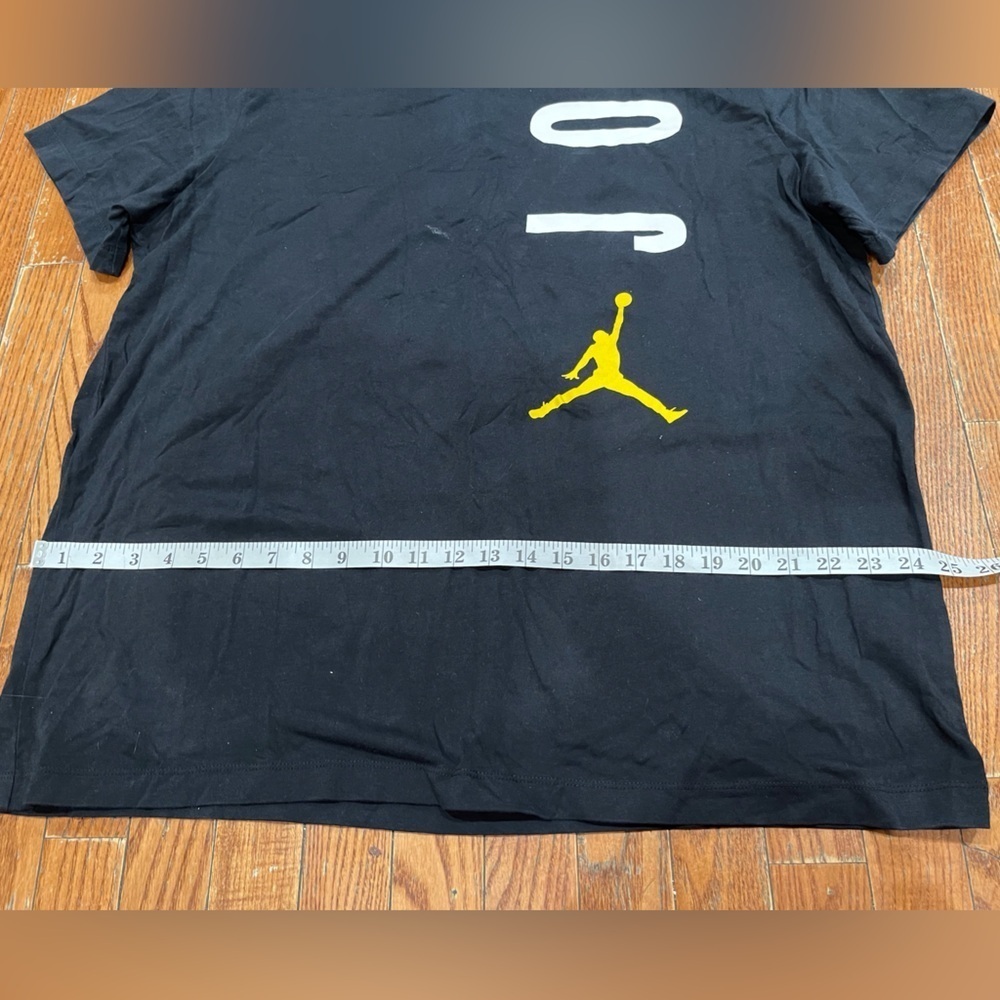 Jordan Black Tee with Red Logo - Picture 3 of 8